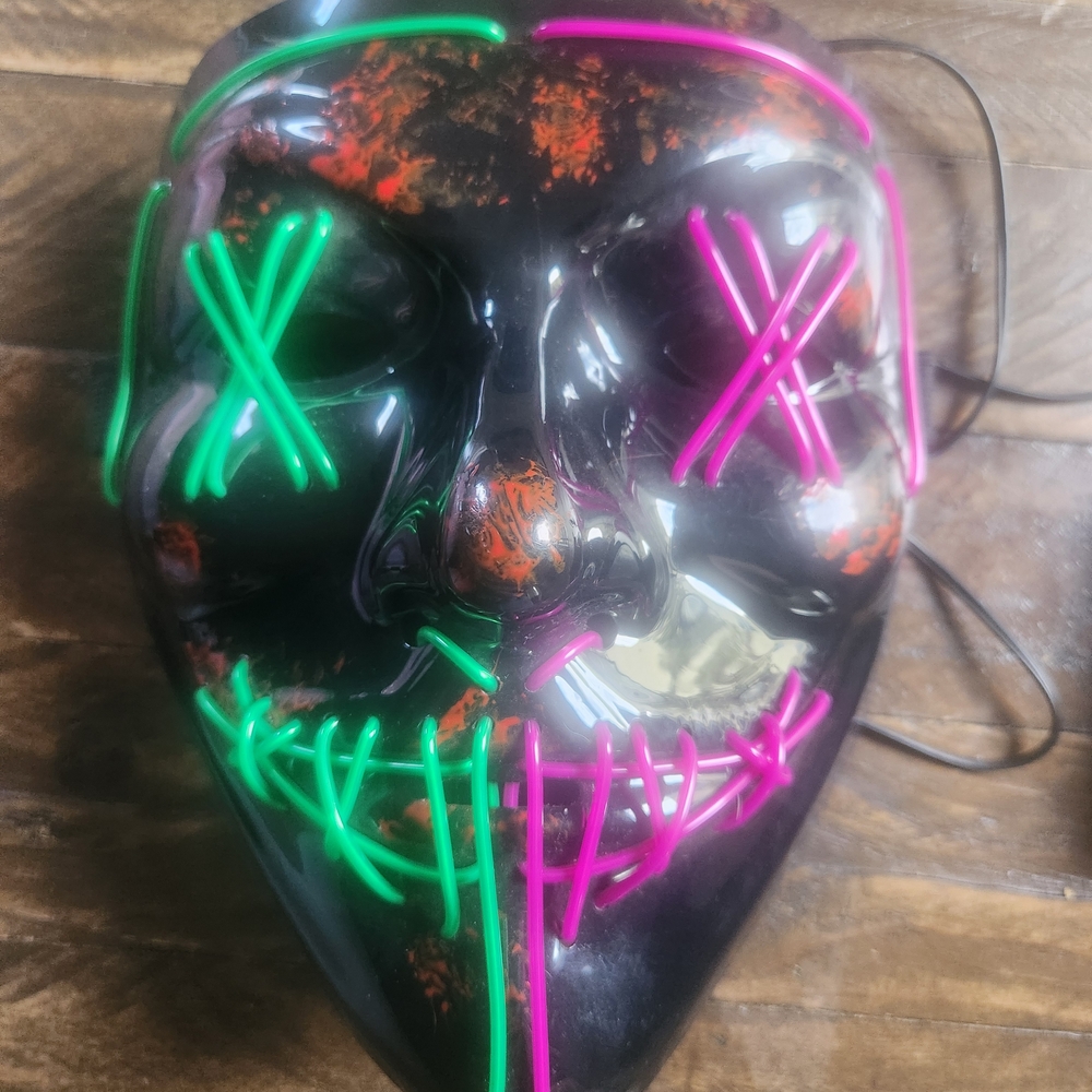 LED Neon Halloween Purge Mask